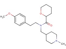 N-[2-(4-methoxyphenyl)ethyl]-N-[(1-methylpiperidin-4-yl)methyl]tetrahydro-2H-pyran-2-carboxamide