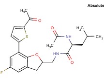 N~2~-acetyl-N~1~-{[7-(5-acetyl-2-thienyl)-5-fluoro-2,3-dihydro-1-benzofuran-2-yl]methyl}-L-leucinamide