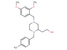 2-[4-(2,4-dimethoxybenzyl)-1-(4-methylbenzyl)-2-piperazinyl]ethanol