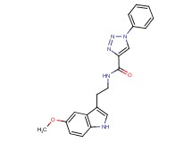 N-[2-(5-methoxy-1H-indol-3-yl)ethyl]-1-phenyl-1H-1,2,3-triazole-4-carboxamide
