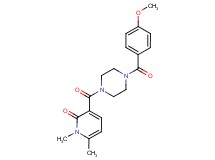 3-{[4-(4-methoxybenzoyl)-1-piperazinyl]carbonyl}-1,6-dimethyl-2(1H)-pyridinone