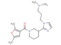 (3-{2-[1-(2,5-dimethyl-3-furoyl)piperidin-3-yl]-1H-imidazol-1-yl}propyl)dimethylamine