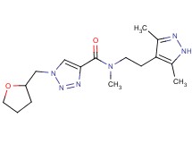 N-[2-(3,5-dimethyl-1H-pyrazol-4-yl)ethyl]-N-methyl-1-(tetrahydro-2-furanylmethyl)-1H-1,2,3-triazole-4-carboxamide
