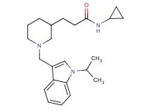 N-cyclopropyl-3-{1-[(1-isopropyl-1H-indol-3-yl)methyl]-3-piperidinyl}propanamide
