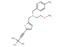 4-(5-{[(2-methoxyethyl)(4-methylbenzyl)amino]methyl}-2-thienyl)-2-methylbut-3-yn-2-ol