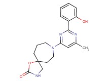 8-[2-(2-hydroxyphenyl)-6-methylpyrimidin-4-yl]-1-oxa-3,8-diazaspiro[4.6]undecan-2-one