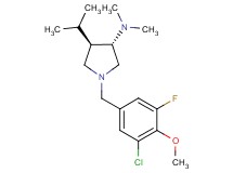 (3S*,4R*)-1-(3-chloro-5-fluoro-4-methoxybenzyl)-4-isopropyl-N,N-dimethyl-3-pyrrolidinamine