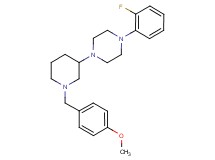1-(2-fluorophenyl)-4-[1-(4-methoxybenzyl)-3-piperidinyl]piperazine