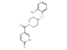 5-({4-[(2-methylphenyl)thio]-1-piperidinyl}carbonyl)-2(1H)-pyridinone