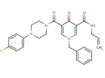 N-allyl-1-benzyl-5-{[4-(4-fluorophenyl)-1-piperazinyl]carbonyl}-4-oxo-1,4-dihydro-3-pyridinecarboxamide