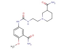 1-{2-[({[3-(aminocarbonyl)-4-methoxyphenyl]amino}carbonyl)amino]ethyl}piperidine-3-carboxamide
