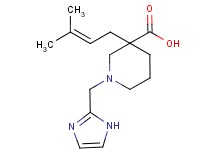 1-(1H-imidazol-2-ylmethyl)-3-(3-methylbut-2-en-1-yl)piperidine-3-carboxylic acid