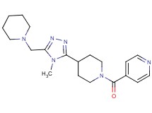 4-({4-[4-methyl-5-(piperidin-1-ylmethyl)-4H-1,2,4-triazol-3-yl]piperidin-1-yl}carbonyl)pyridine