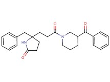 5-[3-(3-benzoyl-1-piperidinyl)-3-oxopropyl]-5-benzyl-2-pyrrolidinone
