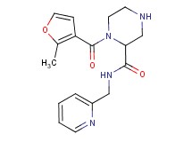1-(2-methyl-3-furoyl)-N-(2-pyridinylmethyl)-2-piperazinecarboxamide