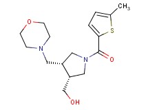 [(3R*,4R*)-1-[(5-methyl-2-thienyl)carbonyl]-4-(morpholin-4-ylmethyl)pyrrolidin-3-yl]methanol