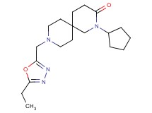 2-cyclopentyl-9-[(5-ethyl-1,3,4-oxadiazol-2-yl)methyl]-2,9-diazaspiro[5.5]undecan-3-one