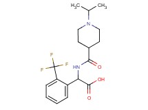 {[(1-isopropyl-4-piperidinyl)carbonyl]amino}[2-(trifluoromethyl)phenyl]acetic acid