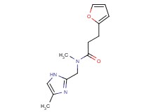 3-(2-furyl)-N-methyl-N-[(4-methyl-1H-imidazol-2-yl)methyl]propanamide trifluoroacetate
