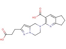 2-[2-(2-carboxyethyl)-6,7-dihydropyrazolo[1,5-a]pyrazin-5(4H)-yl]-6,7-dihydro-5H-cyclopenta[b]pyridine-3-carboxylic acid