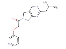2-isobutyl-6-[(pyridin-3-yloxy)acetyl]-6,7-dihydro-5H-pyrrolo[3,4-d]pyrimidine