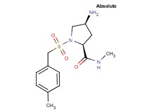 (4S)-4-amino-N-methyl-1-[(4-methylbenzyl)sulfonyl]-L-prolinamide