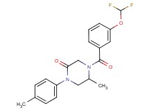 4-[3-(difluoromethoxy)benzoyl]-5-methyl-1-(4-methylphenyl)-2-piperazinone
