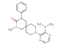 9-[3-(dimethylamino)-2-pyrazinyl]-2-methyl-4-phenyl-2,9-diazaspiro[5.5]undecan-3-one
