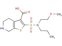 2-{[(2-methoxyethyl)(propyl)amino]sulfonyl}-4,5,6,7-tetrahydrothieno[2,3-c]pyridine-3-carboxylic acid