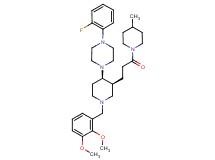 1-{(3S*,4R*)-1-(2,3-dimethoxybenzyl)-3-[3-(4-methyl-1-piperidinyl)-3-oxopropyl]-4-piperidinyl}-4-(2-fluorophenyl)piperazine