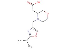 {4-[(2-isopropyl-1,3-oxazol-4-yl)methyl]morpholin-3-yl}acetic acid