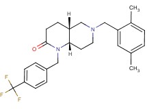(4aR*,8aS*)-6-(2,5-dimethylbenzyl)-1-[4-(trifluoromethyl)benzyl]octahydro-1,6-naphthyridin-2(1H)-one