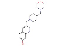 3-{[4-(4-morpholinylmethyl)-1-piperidinyl]methyl}-7-quinolinol