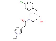 {4-(4-chlorobenzyl)-1-[(1-methyl-1H-pyrrol-3-yl)acetyl]-4-piperidinyl}methanol