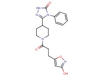 5-{1-[3-(3-hydroxyisoxazol-5-yl)propanoyl]piperidin-4-yl}-4-phenyl-2,4-dihydro-3H-1,2,4-triazol-3-one