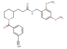 N-(2,4-dimethoxybenzyl)-3-[1-(3-ethynylbenzoyl)-3-piperidinyl]propanamide