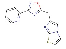 6-{[3-(2-pyridinyl)-1,2,4-oxadiazol-5-yl]methyl}imidazo[2,1-b][1,3]thiazole
