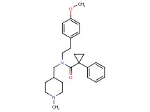 N-[2-(4-methoxyphenyl)ethyl]-N-[(1-methyl-4-piperidinyl)methyl]-1-phenylcyclopropanecarboxamide