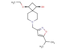 (1R*,3S*)-3-ethoxy-7-[(5-isopropyl-3-isoxazolyl)methyl]-7-azaspiro[3.5]nonan-1-ol