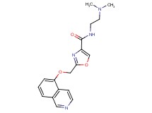 N-[2-(dimethylamino)ethyl]-2-[(isoquinolin-5-yloxy)methyl]-1,3-oxazole-4-carboxamide
