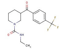 N-ethyl-3-[4-(trifluoromethyl)benzoyl]-1-piperidinecarboxamide
