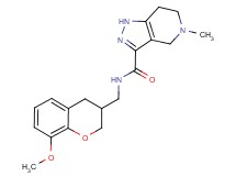 N-[(8-methoxy-3,4-dihydro-2H-chromen-3-yl)methyl]-5-methyl-4,5,6,7-tetrahydro-1H-pyrazolo[4,3-c]pyridine-3-carboxamide