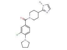 1-[3-chloro-4-(1-pyrrolidinyl)benzoyl]-4-(1H-imidazol-2-yl)piperidine