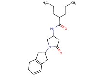 N-[1-(2,3-dihydro-1H-inden-2-yl)-5-oxopyrrolidin-3-yl]-2-propylpentanamide