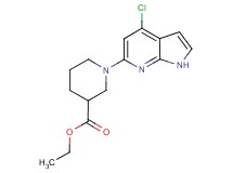 ethyl 1-(4-chloro-1H-pyrrolo[2,3-b]pyridin-6-yl)piperidine-3-carboxylate