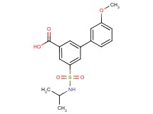 5-[(isopropylamino)sulfonyl]-3'-methoxybiphenyl-3-carboxylic acid