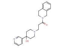 1-[3-(3,4-dihydroisoquinolin-2(1H)-yl)-3-oxopropyl]-4-pyridin-3-ylpiperidin-4-ol