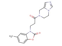 3-[3-(5,6-dihydroimidazo[1,5-a]pyrazin-7(8H)-yl)-3-oxopropyl]-5-methyl-1,3-benzoxazol-2(3H)-one