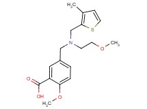 2-methoxy-5-({(2-methoxyethyl)[(3-methyl-2-thienyl)methyl]amino}methyl)benzoic acid