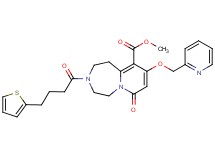 methyl 7-oxo-9-(2-pyridinylmethoxy)-3-[4-(2-thienyl)butanoyl]-1,2,3,4,5,7-hexahydropyrido[1,2-d][1,4]diazepine-10-carboxylate